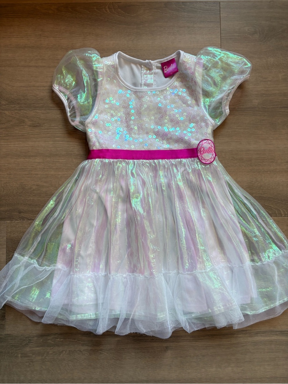 Barbie Iridescent Sequin Tulle Party Dress